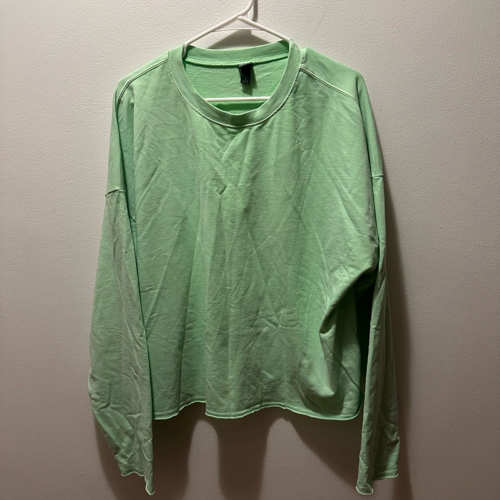 Wild fable Mint Green Long Sleeve sweatshirt size Large